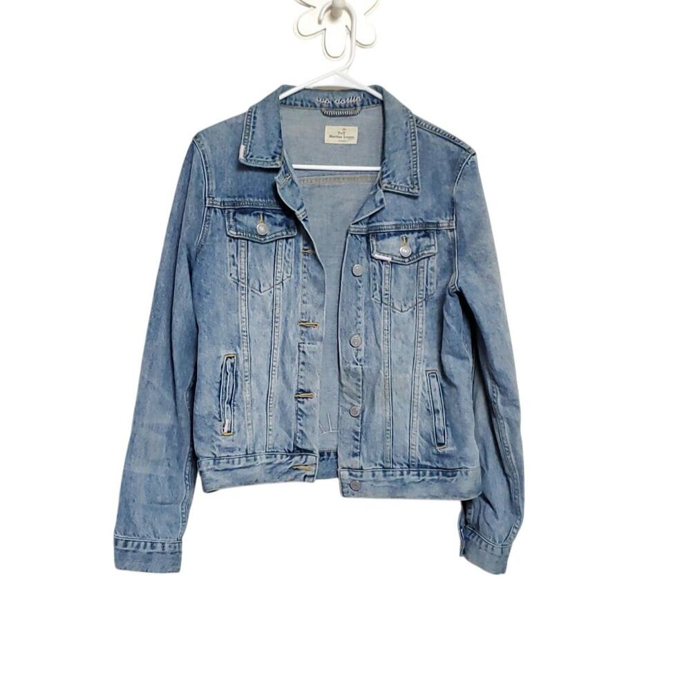 MARINE LAYER Denim Sun Embroidery Embroidered Jacket